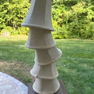 Five clip-on chandelier shades